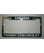 Carlsbad Premier Chevrolet License Plate Frame Dealership Plastic - $24.91 CAD