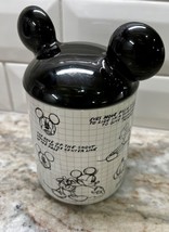 Disney Sketch Book Small Kitchen Bath Canister Jar With Lid NWT - £19.53 GBP