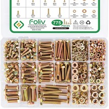 Foliv 775Pcs Grade 8.8 M6 M8 M10 Bolts And Nuts Assortment Kit, Heavy Duty - $71.98