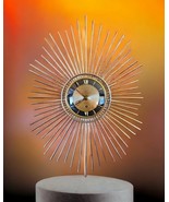 MCM DIEHL Starburst Atomic Wire Brass 8-Day Windup Wall Clock w/ Key Ger... - $1,247.84 CAD