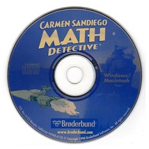 Carmen Sandiego Math Detective (Age 8-14) (CD, 1998) Win/Mac - NEW CD in SLEEVE - £3.90 GBP