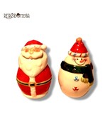 Salt and Pepper CHRISTMAS 2 Piece Ceramic Table Set Noel Collection Holi... - $317.90 MXN
