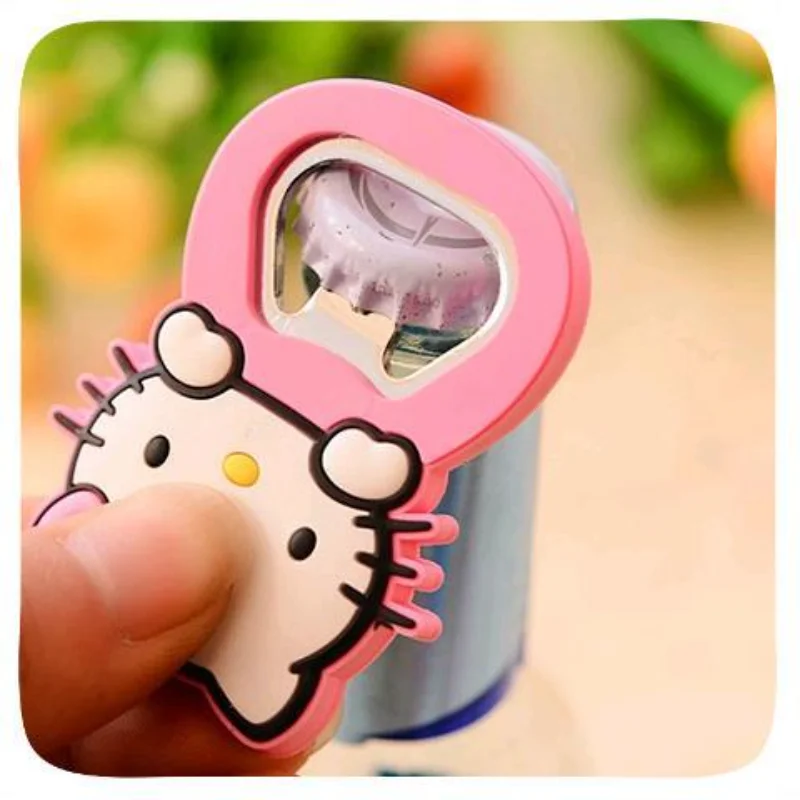 Sanrio Hello Kitty Cute Cartoon Silicone Wine Opener Pink Girly Heart Beer - £4.77 GBP+