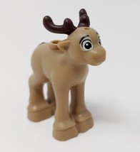 LEGO Reindeer Fawn 41166 Frozen Tan Dark Brown Antlers Tail Baby 6273345... - £11.75 GBP