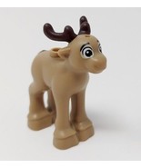 LEGO Reindeer Fawn 41166 Frozen Tan Dark Brown Antlers Tail Baby 6273345... - £11.66 GBP