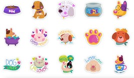 Pets 20 Icon stickers instant download svg,png,psd,eps,jpeg - £3.58 GBP