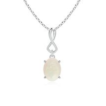ANGARA 0.8 Ct Natural Opal Pendant Necklace for Women in Sterling Silver - $217.55+