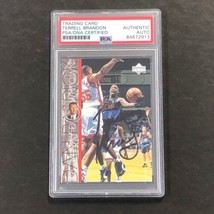 1997 Dan Patrick Upper Deck #335 Terrell Brandon Signed Card AUTO PSA/DNA Slabbe - £39.30 GBP