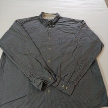 Columbia AM7139 Men's Black & Gray Cotton Plaid Button Down Collar Shirt Sz 2XL image 11
