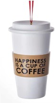 Kurt Adler Happiness is a Cup of Coffee Christmas Tree Ornament - £10.11 GBP
