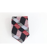 Vintage 90s Streetwear Geometric Striped Color Block Neck Tie Wedding Si... - $454.22 MXN