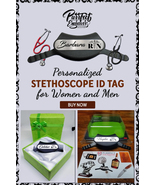 Custom ID Tags for Nurses: Personalized Stethoscope &amp; Engraved RN Tags N... - £16.72 GBP+