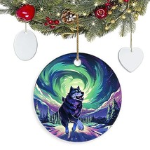 NETHOUSE Husky Ornament for Christmas Tree 2023, Husky Siberia Christmas Pendant - £10.13 GBP