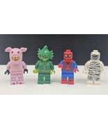 LEGO 4x Minifigure Lot Swamp Creature Spiderman Mummy Pig Damaged/Cracks... - €6,77 EUR