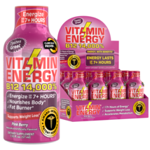 Vitamin Energy® B12 Pink Berry &#39;Clinically Proven&#39; Energy Shots (12pk) - £23.87 GBP