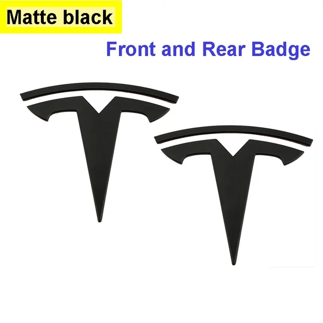 ABS Car Front Hood Bonnet Emblem Cover Sticker for Tesla Logo Model 3 Mode S Mod - £28.25 GBP