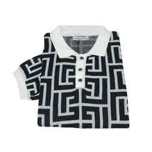 Men's Sports Shirt LCR MIZUMI Soft Cotton Blend Fashion Polo Style 11170-A Black image 7
