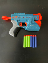 Nerf Elite 2.0 Volt SD-1 Blaster With 6 Ammo Darts Tested Works Great - £8.03 GBP