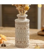 Hanobe Rustic Pine Wood Vase, Boho Farmhouse Decor, Carved 8.7” Accent P... - $461.15 MXN