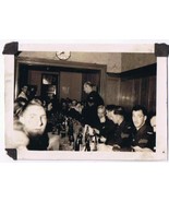 Antique Photo WW2 Era Air Force Mess Hall Dinner - £2.33 GBP