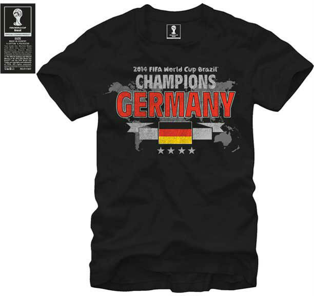 Germany OFFICIAL FIFA World Cup 2014 CHAMPIONS Soccer Jersey Shirt Black S - $19.99