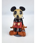 1930&#39;s Sieberling Rubber Mickey Mouse Pie-eyed Figure Toy Disney -has re... - £252.30 GBP