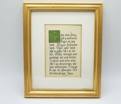 The Lord&#39;s Prayer in Polish Calligraphy Art Framed - £50.60 GBP