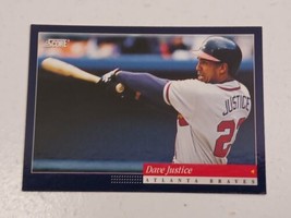 Dave Justice Atlanta Braves 1994 Score Card #422 - £0.77 GBP