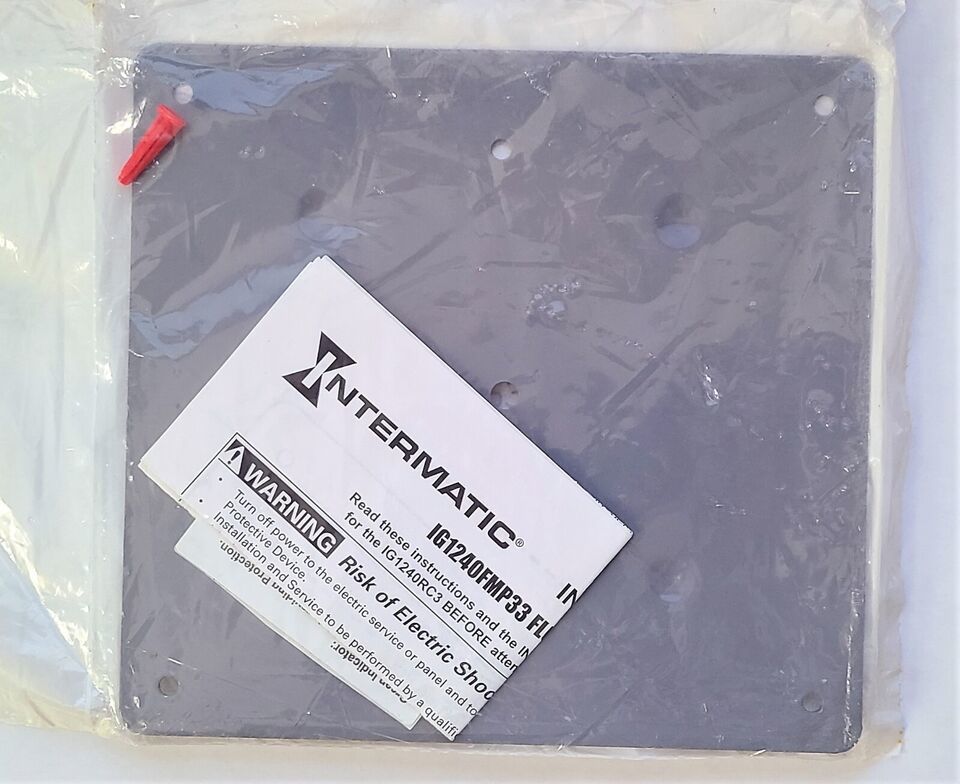 [Intermatic IG1240FMP33] Flushmount Plate for IG1240RC3 Surge Protection... - $20.00