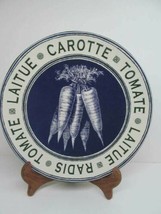 Certified International French Market By Tina Higgins 10 5/8&quot; Carrots Plate  VGC - £37.21 GBP