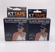 2 PACK-KT Tape Elastic Sports Tape for Pain Relief &amp; Support 20 Strips(2... - £17.05 GBP