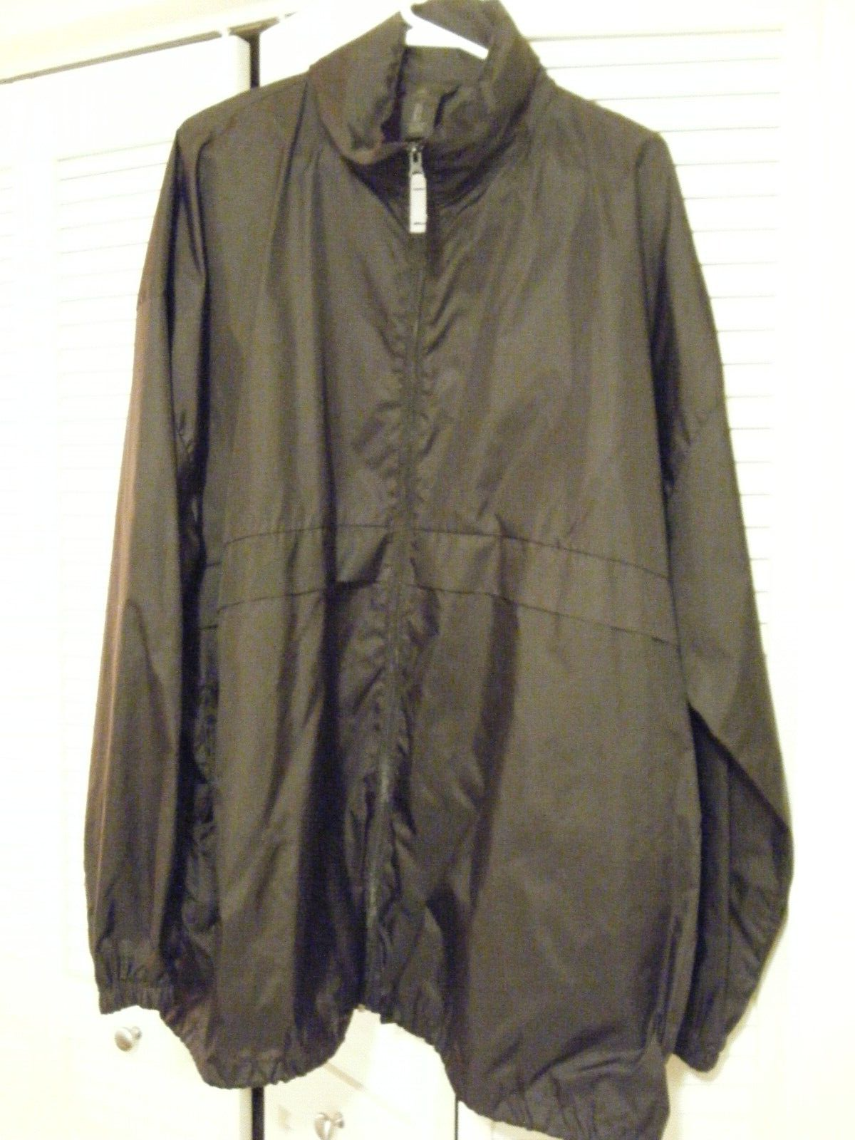 Primary image for B & C Sirocco Green Wind-breaker Jacket waterproof nylon hooded Size 3XL #30Box1