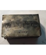 Antique Matchbox sterling silver Leicester FC 1902 Jack Miles England fo... - £137.14 GBP
