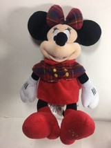 Disney Collection Minnie Mouse Plush Christmas Holiday 2015 Stuffed Toy - $17.37