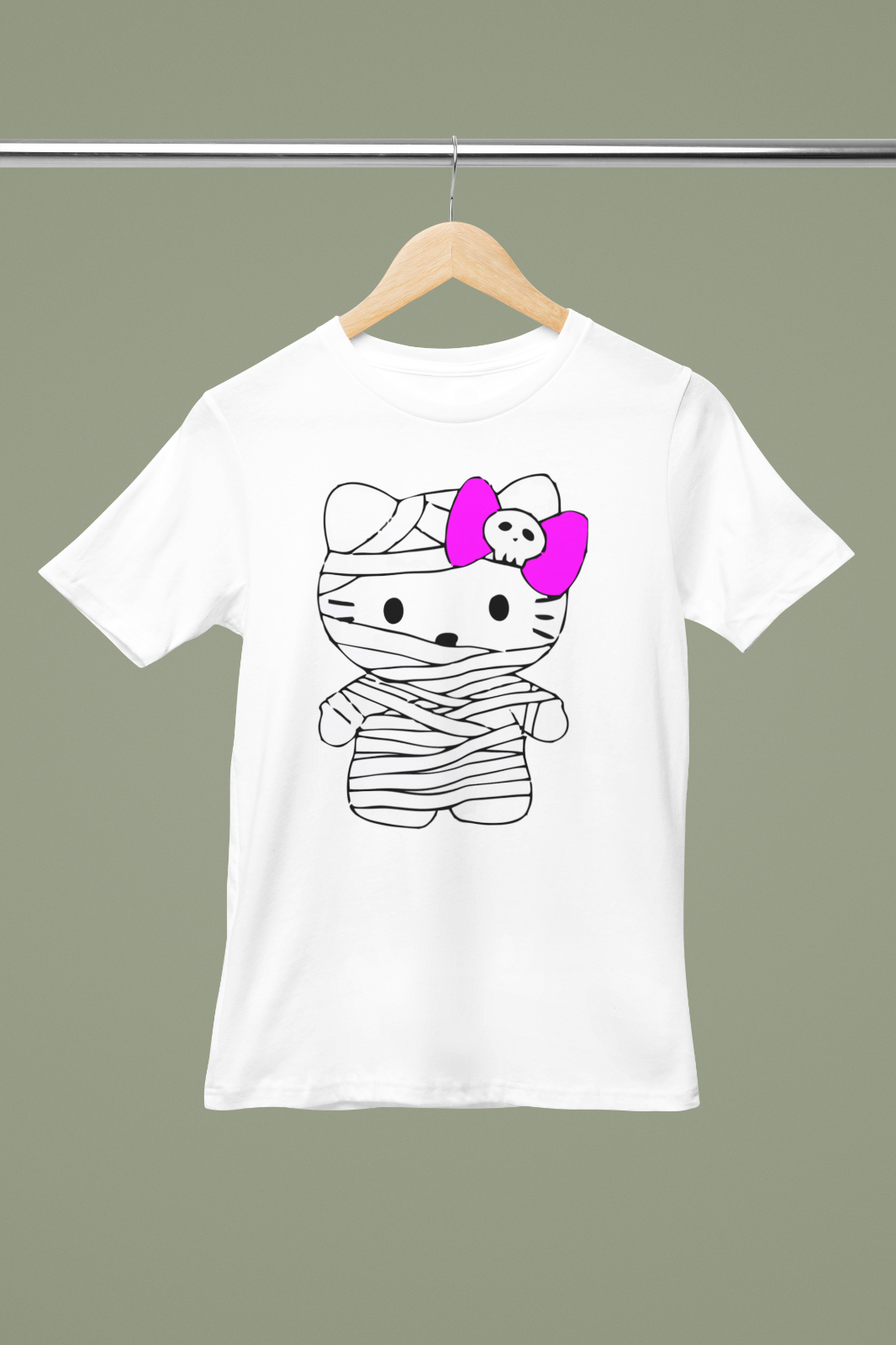 Primary image for GHOST Halloween Pink Hello-Kitty T-shirt Black S-5XL, DESIGN 1