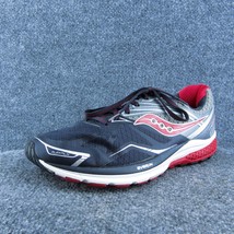 Saucony Ride 9 Men Sneaker Shoes Black Synthetic Lace Up Size 10.5 Wide - £29.46 GBP