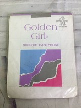 VTG Golden Girl 478 Support Pantyhose Light Gray Cotton Crotch USA Made Size B - £9.92 GBP