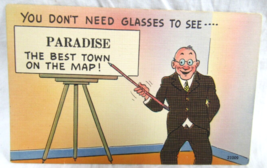 Sign Post Comics Postcard #931 Dont Need Glasses 2 See Paradise Best Tow... - $2.96