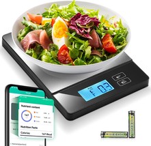 Smart Food Scale For Weight Loss, Stainless Steel Kitchen Scales Digital Weight - £28.85 GBP