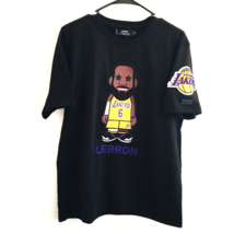 Pro Standard Men&#39;s Los Angeles Lakers LeBron Cartoon T-Shirt Black Size M - £26.11 GBP