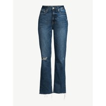 Free Assembly Women&#39;s Super High Rise Straight Jeans Medium Wash Size 18 NWT $34 - £15.52 GBP