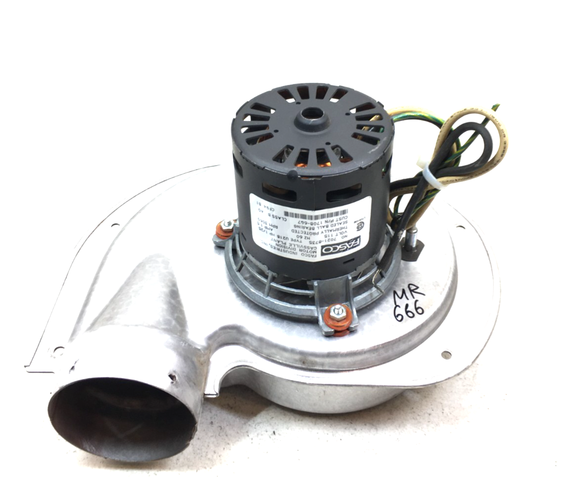 FASCO 7021-8735 1708-607 Draft Inducer Blower Motor Assembly 115V used #... - $60.00