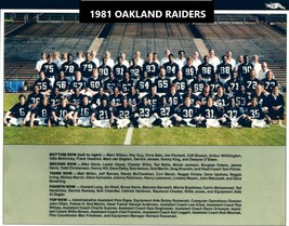 1981 OAKLAND RAIDERS 8X10 TEAM PHOTO FOOTBALL PICTURE NFL - £3.94 GBP