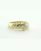 1/2Ct Rund Künstlicher Diamant Verlobung Hochzeit Ring 14k Gelb Vergoldet - £93.87 GBP