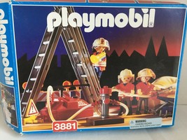 Playmobil 1996 Firefighter Rescue Jump Team #3881 OPEN BOX SEALED BAGS - $29.00