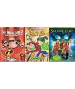 Family DVD 3 Bundle: The Incredibles, Scooby-Doo, Spiderman - $20.00