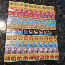 Vintage 80s Lick N Stick Stamp Stickers Sheet Rewards Funny Animals Inse... - £31.82 GBP