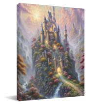 NEW! Ready To Hang Wall Art Castle On The Hill 3 Multiple Sizes Available!  - £17.57 GBP+