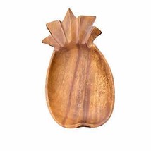 Vintage Monkey Pod Pineapple Bowl Trinket Serving Dish 9.5&quot; length width 5&quot; - £14.21 GBP