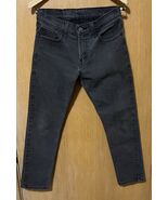Levis 502 Jeans 29x30 Mens Dark Gray Denim Regular Taper Leg Dark Wash - €16,98 EUR